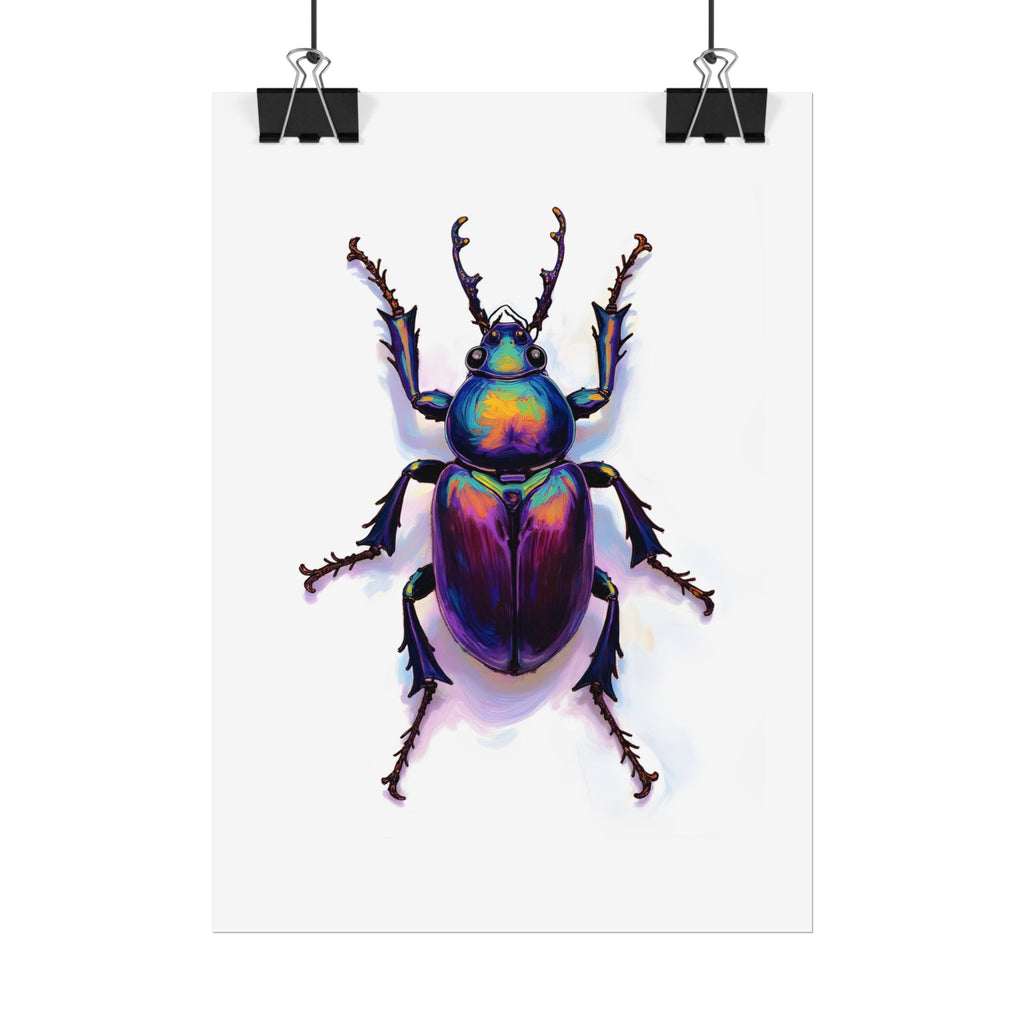 Iriserende kever muurdecoratie – poster 