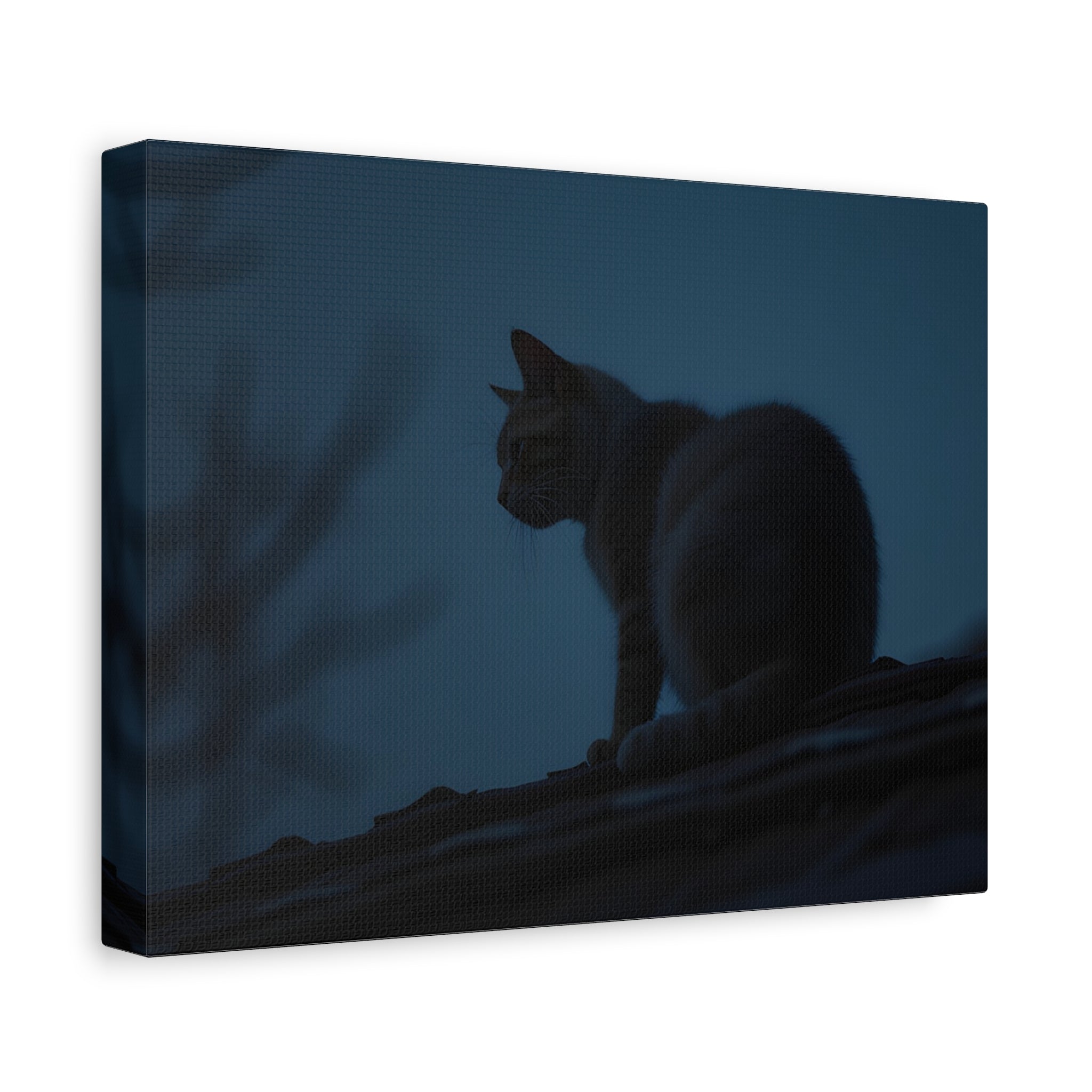 Nightwatch Cat Wall Art - Stretched canvas