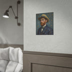 Van Gogh Portrait Rolled Poster — Vintage Impressionist Art Print