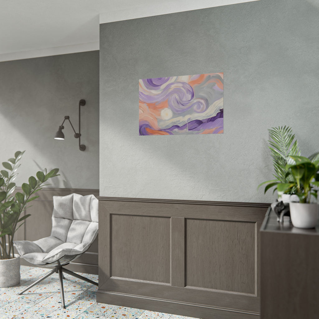 Swirling Pastel Sky Poster