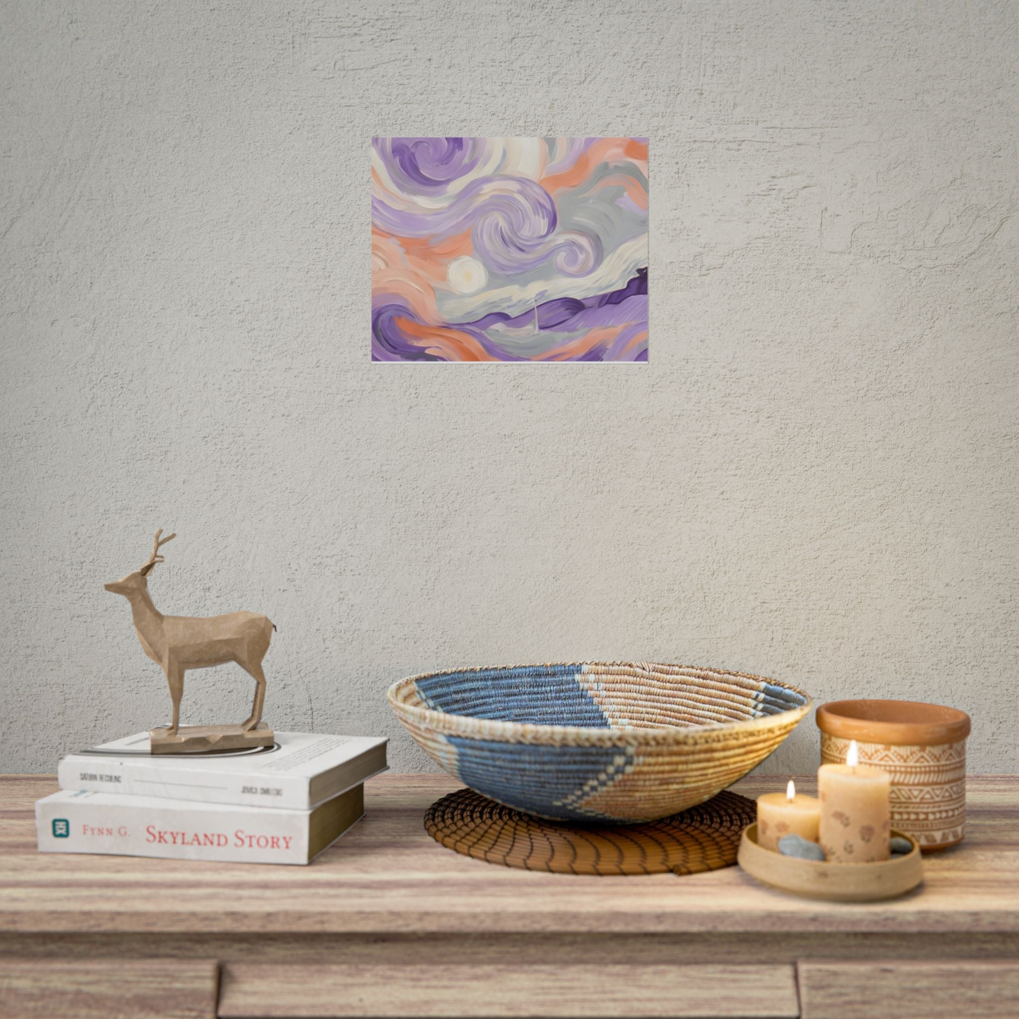 Swirling Pastel Sky Poster