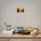 Herfst aan het meer met roeiboten - Poster 