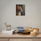 Orange tabby Cat  Oil Brushstroke Rolled Poster