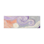Abstract Swirl Canvas Art – Lavender & Peach Matte Stretched Canvas