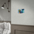 Cactus Courtyard Rolled Poster — Turquoise Door Desert Wall Art