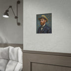Van Gogh Portrait Rolled Poster — Vintage Impressionist Art Print