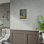 Limoncello with lemons Still Life Rolled Poster – Citrus Bottle Art Print