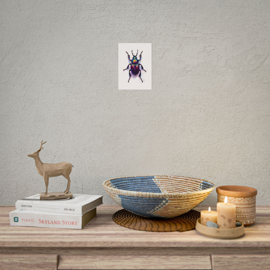 Iriserende kever muurdecoratie – poster 