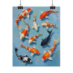 Koi Pond Art Poster - Rolled Decorative Fish Print