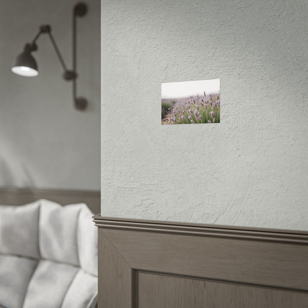 Muurdecoratie met lavendelveld – Poster 