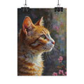 Orange tabby Cat  Oil Brushstroke Rolled Poster