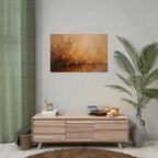 Abstraktes Wandbild „Goldene Wiese“ – Poster 