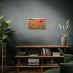 Poppy Field Canvas Wall Art — Matte Stretched Floral Painting