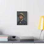 Van Gogh Style Self-Portrait Canvas Print - Matte Stretched Wall Art