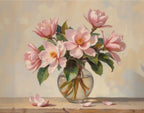 Roze Pioen Bloemen Stilleven Kunst, Romantische Botanische Print Digitaal Ontwerp (er wordt geen fysiek product verzonden)